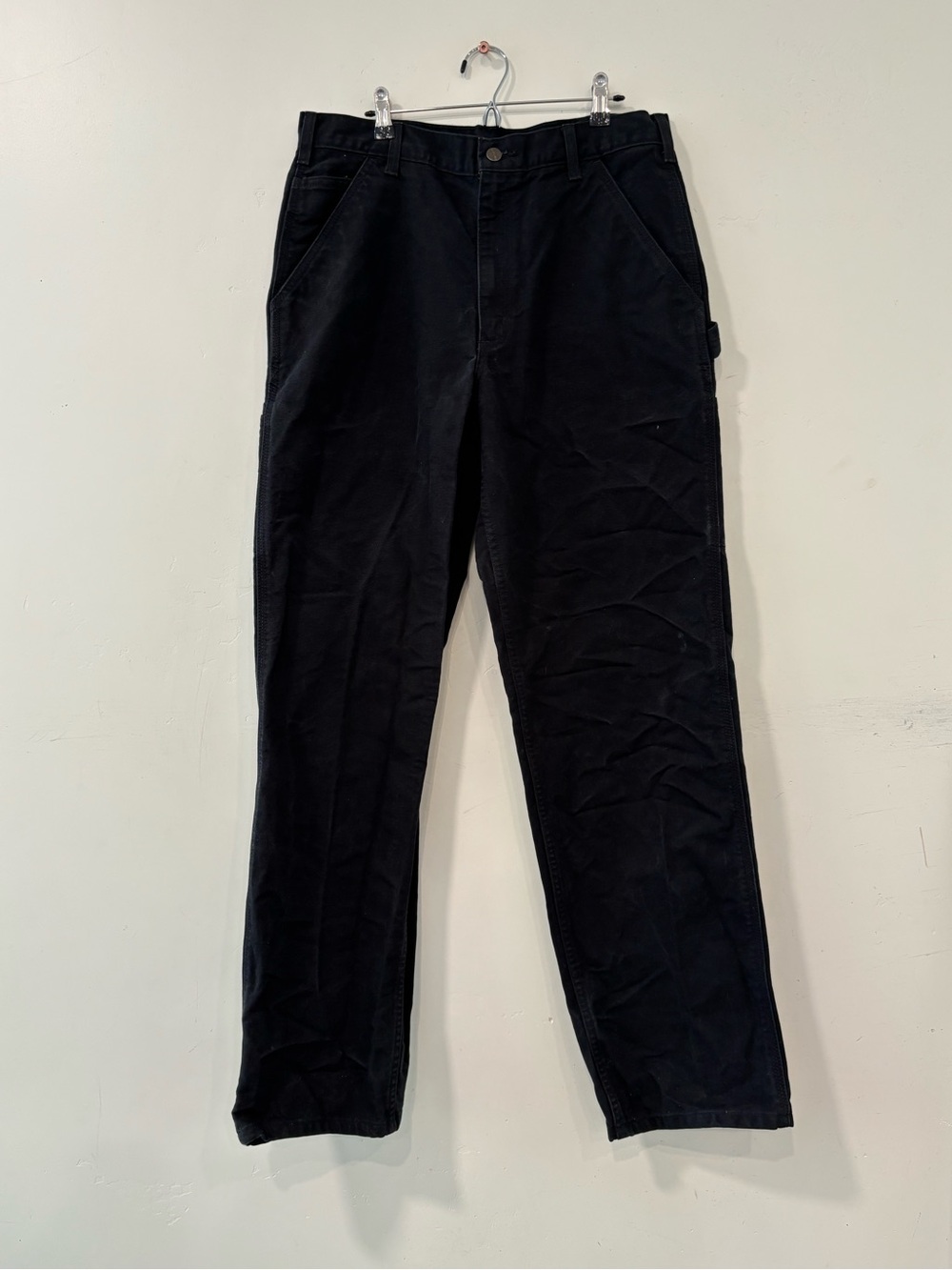 Vintage Carhartt B11 Duck Canvas Carpenter Pant Black Y2K Work Union 33x34